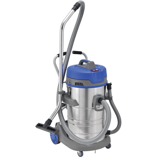 Global Industrial 21 Gallon HEPA Wet Dry Vacuum, Stainless Steel 713166